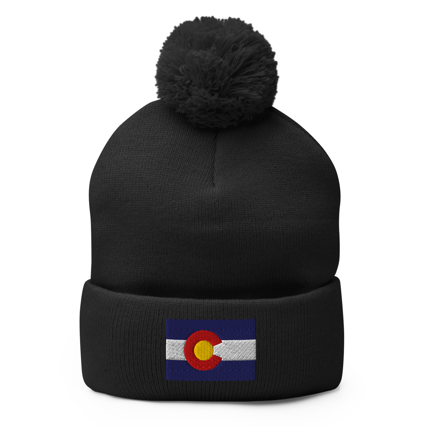 CO Flag Pom Pom Beanie