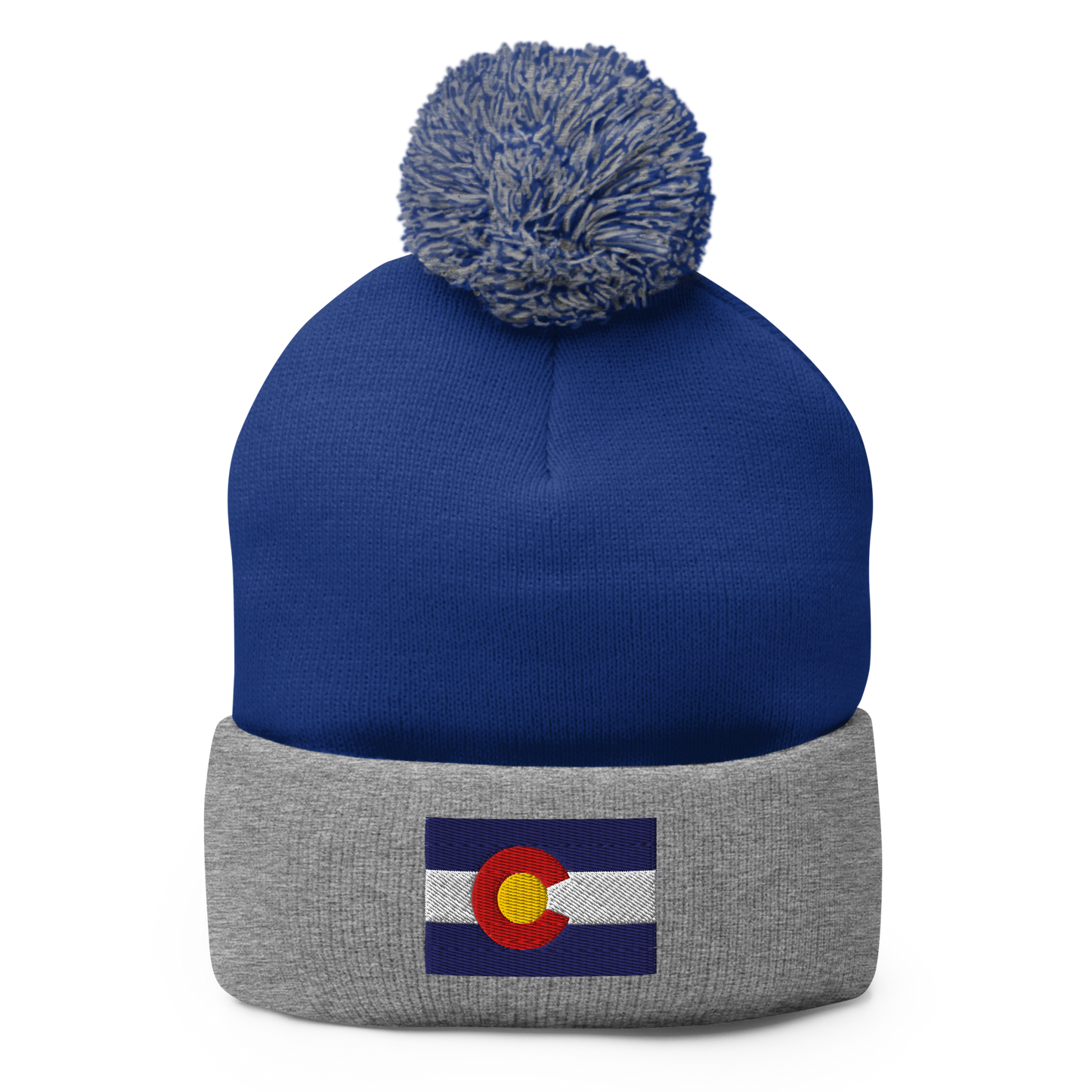CO Flag Pom Pom Beanie